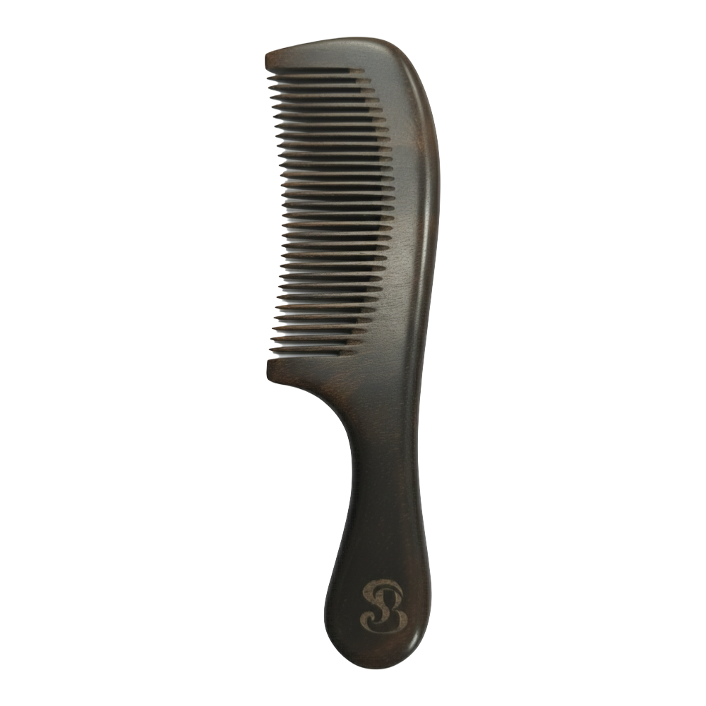 SickBeard Beard Comb - wooden handled comb for detangling and shaping