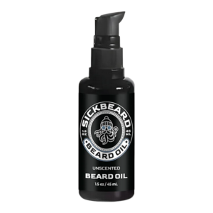 SickBeard Beard Oil 1.5oz pump bottle - unscented premium beard oil with lanolin
