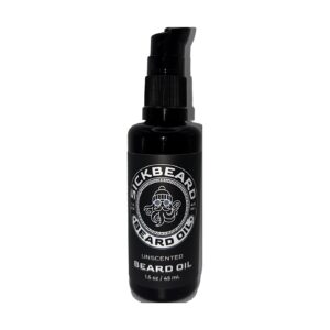 SickBeard Unscented Beard Oil, 1.5 fl oz pump bottle
